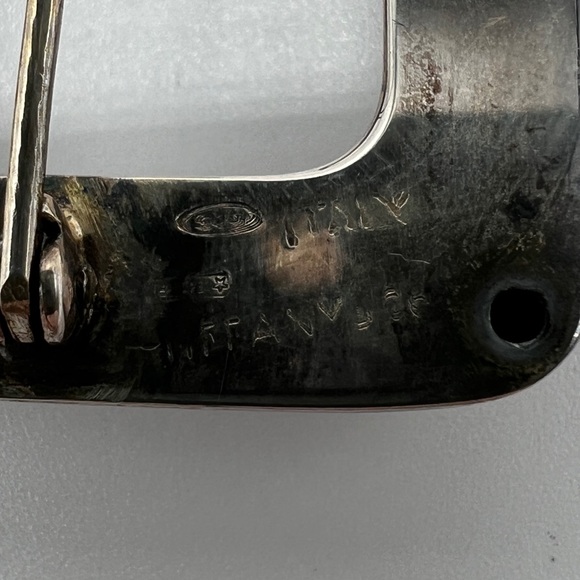 Vintage Tiffany 925 Square & Circle Brooch - Picture 6 of 6